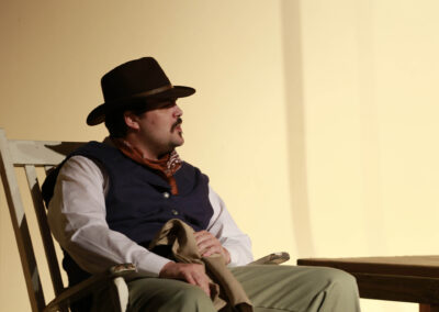 Gregory Crafts as Seaborn Barnes in Aaron Kozak's "Round Rock" presented by Theatre Unleashed at studio/stage