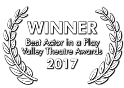Gregory Crafts, Winner - Best Actor in a Play at the 2017 Valley Theatre League Awards for his portrayal of Lennie Small in "Of Mice and Men" at Theatre Unleashed, directed by Aaron Lyons